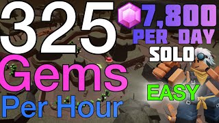 New Fastest Solo Gem Grind  Farming Strategy  TDS Tower Defense Simulator [upl. by Wandy]