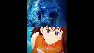 Legendary Godzilla Vs Diane110 meters Remastered  Monsterverse Vs The Seven Deadly Sins [upl. by Boehike757]