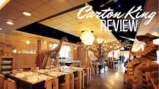 Carton King Cardboard Theme Restaurant Review  Cing Jing Farm  Taiwan [upl. by Ianej254]