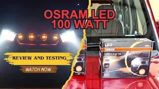 Osram 100 watt Led Headlights  Osram Led Review and Testing  Scorpio Classic Led [upl. by Eznyl480]