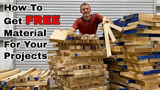 How To Get FREE Hardwood For Your Next Woodworking Project [upl. by Edrahs]