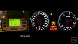 BMW 535d E60 stage2 0100 0150 0200 racelogic acceleration 402m [upl. by Rellia]