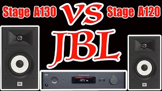 JBL Stage A130 vs A120 Speakers  Sound Comparison  RockMetalAcousticClassicJazzBig BandPop [upl. by Ecyob]