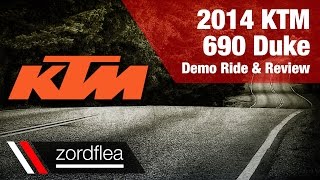 2014 KTM 690 Duke  Demo ride and review [upl. by Aleak]