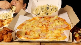 YELLOW CAB MUKBANG ASMR  CHICKEN ALFREDO  HOT CHIX  SLOPPY WEDGES [upl. by Zina]