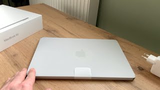 M2 MacBook Air unboxing  Space Gray [upl. by Erreid]