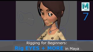 Rigging for Beginners Eyes and More in Maya [upl. by Ruel]