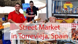 Torrevieja street market in winter [upl. by Gayelord271]