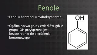 Kurs maturalny z chemii – fenole [upl. by Valentina]