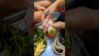 Nem nuóng nha trang  Fresh Spring Rolls  are one of our favourite Vietnamese street food dish [upl. by Hgielram]