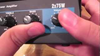 Pyle PCA3 Unboxing Mini 150 Watt Stereo Amp [upl. by Kalvn]