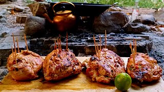 The pleasant and relaxing experience of cooking a stuffed steak  Stuffed chicken breast [upl. by Christiansen]