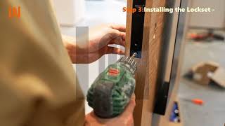 How to install solid wood pivot door [upl. by Eatnoed]