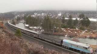 Very Rare F40 Cabbage Engine On Amtrak California Zephyr Glenshire California [upl. by Nicolis141]