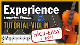 Experience básico  Ludovico Einaudi  Violín Play Along 🎻 [upl. by Alaek118]