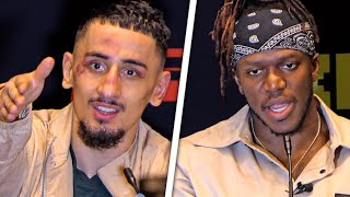 TENSE AnEsonGib w KSI • Vs Slim Albaher FULL POSTFIGHT PRESS CONFERENCE  Misfits Boxing [upl. by Mook528]