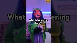 Froggies 3 frogs frog frogcore dinomask silly froggies dinosaurmask fursut fursuit furry [upl. by Aun887]