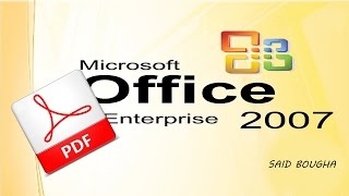 طريقة اضافة حفظ بصيغة pdf في Microsoft Office [upl. by Ona614]