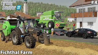 New DeutzFahr Harvester Barley Harvesting amp Straw Baling │Fichthal│FS 22│Timelapse4 [upl. by Sundin]