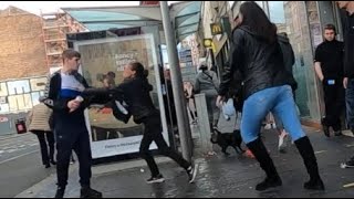 Another Ned Fight on the Trongate in Glasgow Outside McDonalds [upl. by Neelrac]