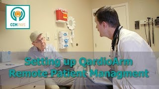 Setting up QardioArm Remote Patient Monitoring  CCM Pays [upl. by Nosreg233]