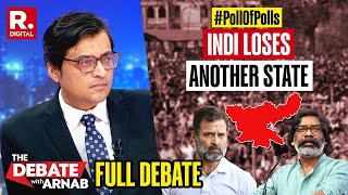 Debate With Arnab Poll of Polls Predicts INDI Losing Jharkhand Assembly Elections [upl. by Enahsal]