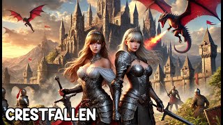 EPIC Castle BUILDING and COMBAT in Crestfallen Medieval Survival 🏰🌟 PART 2 [upl. by Chellman]