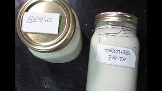 Homemade Gesso and Texture Paste [upl. by Vullo]