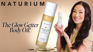 Get Ready to Glow With NATURIUM The Glow Getter Body Oil [upl. by Lirva]