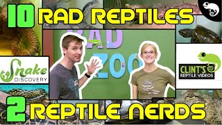 Snake Discovery and Clints Reptiles  10 RADDEST Reptiles at the RAD Zoo [upl. by Saucy]