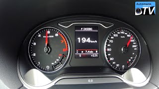 2015 Audi A3 14 TFSI ultra 150hp  0200 kmh acceleration 1080p [upl. by Cozmo]