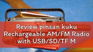 Review pinsan kuku Rechargeable AMFM Radio with USBSDTF MP3 Player AM058059 AM941 AM270 AM299 P [upl. by Leavitt]