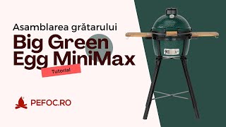 Montaj gratar Big Green Egg MiniMax 🔥 kamado ceramic original pe carbuni [upl. by Farika718]