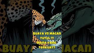 Pertarungan Buaya vs Macan Tutul Siapa yang Lebih Kuat [upl. by Dumm489]