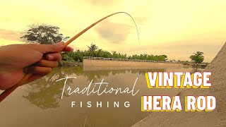 Traditional Fishing  Vintage Japanese Bamboo Rod  Camarines Sur Philippines After The Floods [upl. by Ahsiak338]