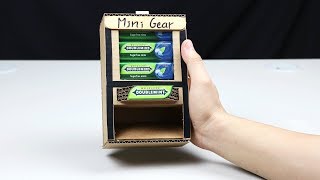 How to Make DOUBLEMINT Mini Vending Machine  Very Simple [upl. by Aicelf534]