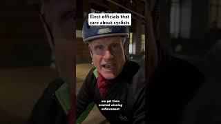 Elect officials that care about cyclists shorts cycling nyc [upl. by Goodden]