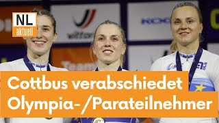 Cottbus  Olympia und Paralympicsteilnehmer werden nach Paris verabschiedet [upl. by Reffotsirhc]