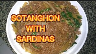 GINISANG SOTANGHON WITH SARDINES [upl. by Andrei]