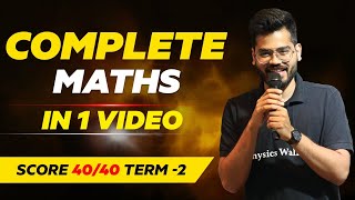 COMPLETE MATHS in 1 Video  Class 10th Term 2 🔥🔥 [upl. by Yrdua936]