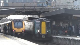 Trains at Stafford 2712024 ft Winter Cumbrian Mountain Express [upl. by Enayd]