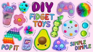 16 DIY EASY FIDGET TOY IDEAS fidgettoys [upl. by Uhayile]