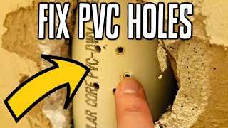 How to Fix a Hole in a PVC Pipe [upl. by Santoro]