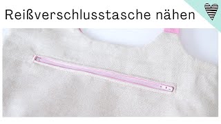 Reißverschlusstasche einnähen mit Freebie  DIY MODE Anleitung [upl. by Izabel978]