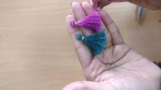 How To Make Tassels For Blouse  DIY  Silk Thread Tassels At Home [upl. by Cazzie]