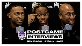 De’Aaron Fox Keon Ellis amp Coach Brown  Postgame Interviews 111824 [upl. by Violeta]