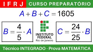 IFRJ 🔴 Curso Preparatório 202425 de MATEMÁTICA IFRJ Técnico Integrado ao Ensino Médio BoraIF [upl. by Aivuy]