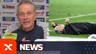 Christian Streich spricht über David Abrahams Bodycheck  SC Freiburg  Eintracht Frankfurt  SPOX [upl. by Heidy]