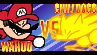 Speedrunner Mario VS Super Sonic Fight scene from the 276M Sub Special  SOMETHING VERSUS 🤼‍♂️ [upl. by Kcirted]