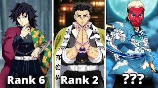 All 12 HASHIRA in Demon Slayer Ranked [upl. by Sorcim]